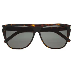 Yves Saint Laurent Eyewear Yves Saint Laurent - New Wave SL 1/F Slim Sunglasses with Square Wellington Frame - Light Havana - Saint Laurent Eyewear - Avvenice^ Sunglasses & Eyewear