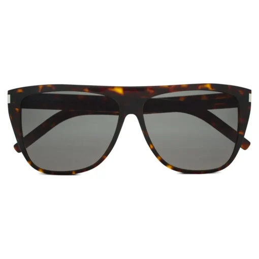 Yves Saint Laurent Eyewear Yves Saint Laurent - New Wave SL 1/F Slim Sunglasses with Square Wellington Frame - Light Havana - Saint Laurent Eyewear - Avvenice^ Sunglasses & Eyewear