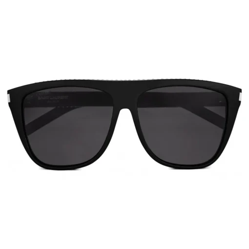 Yves Saint Laurent Eyewear Yves Saint Laurent - New Wave SL 1/F Stars Square Sunglasses Wellington Full Crystals - Black - Saint Laurent Eyewear - Avvenice