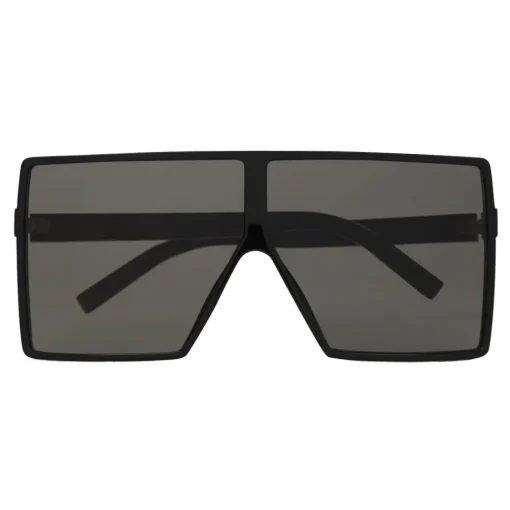 Yves Saint Laurent Eyewear Yves Saint Laurent - New Wave 183 Betty Black Sunglasses in Acetate and Gray Lenses - Sunglasses - Saint Laurent Eyewear - Avvenice