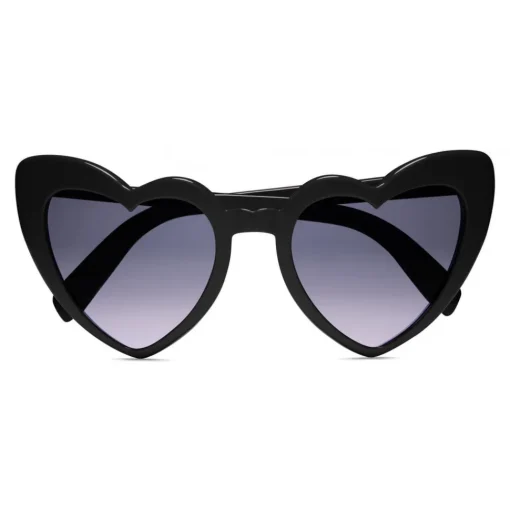 Yves Saint Laurent Eyewear Yves Saint Laurent - New Wave 181 Leulou Heart Sunglasses with Gradient Black Motif - Sunglasses - - Avvenice