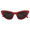Yves Saint Laurent Eyewear Yves Saint Laurent - New Wave SL 213 Lily Sunglasses with Triangular Frame - Red - Saint Laurent Eyewear - Avvenice