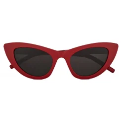 Yves Saint Laurent Eyewear Yves Saint Laurent - New Wave SL 213 Lily Sunglasses with Triangular Frame - Red - Saint Laurent Eyewear - Avvenice