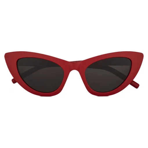Yves Saint Laurent Eyewear Yves Saint Laurent - New Wave SL 213 Lily Sunglasses with Triangular Frame - Red - Saint Laurent Eyewear - Avvenice