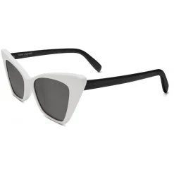 Yves Saint Laurent Eyewear Yves Saint Laurent - New Wave SL 244 Victorie Sunglasses with Triangular Frame - Ivory - Saint Laurent Eyewear - Avvenice
