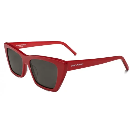 Yves Saint Laurent Eyewear Yves Saint Laurent - New Wave SL 276 Sunglasses with Triangular Frame - Red - Saint Laurent Eyewear - Avvenice