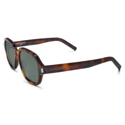 Yves Saint Laurent Eyewear Yves Saint Laurent - New Wave SL 292 Sunglasses with Rectangular Frame - Havana - Saint Laurent Eyewear - Avvenice