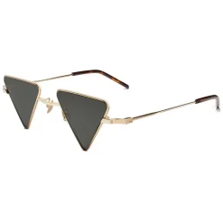 Yves Saint Laurent Eyewear Yves Saint Laurent - New Wave SL 300 Triangular Sunglasses - Gold - Saint Laurent Eyewear - Avvenice