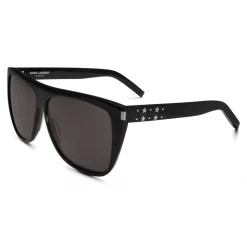 Yves Saint Laurent Eyewear Yves Saint Laurent - New Wave SL 1/F Stars Sunglasses with Square Wellington Frame with Crystals - Black - Saint Laurent Eyewear - Avvenice^ Sunglasses & Eyewear