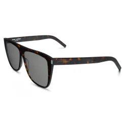 Yves Saint Laurent Eyewear Yves Saint Laurent - New Wave SL 1/F Slim Sunglasses with Square Wellington Frame - Light Havana - Saint Laurent Eyewear - Avvenice^ Sunglasses & Eyewear