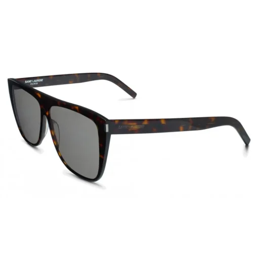 Yves Saint Laurent Eyewear Yves Saint Laurent - New Wave SL 1/F Slim Sunglasses with Square Wellington Frame - Light Havana - Saint Laurent Eyewear - Avvenice^ Sunglasses & Eyewear