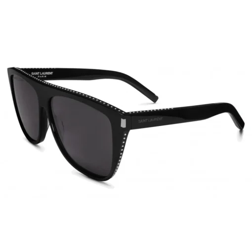 Yves Saint Laurent Eyewear Yves Saint Laurent - New Wave SL 1/F Stars Square Sunglasses Wellington Full Crystals - Black - Saint Laurent Eyewear - Avvenice