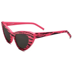 Yves Saint Laurent Eyewear Yves Saint Laurent - New Wave SL 213 Lily Sunglasses with Triangular Frame - Tiger Fuchsia - Saint Laurent Eyewear - Avvenice^ Sunglasses & Eyewear