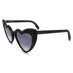 Yves Saint Laurent Eyewear Yves Saint Laurent - New Wave 181 Leulou Heart Sunglasses with Gradient Black Motif - Sunglasses - - Avvenice
