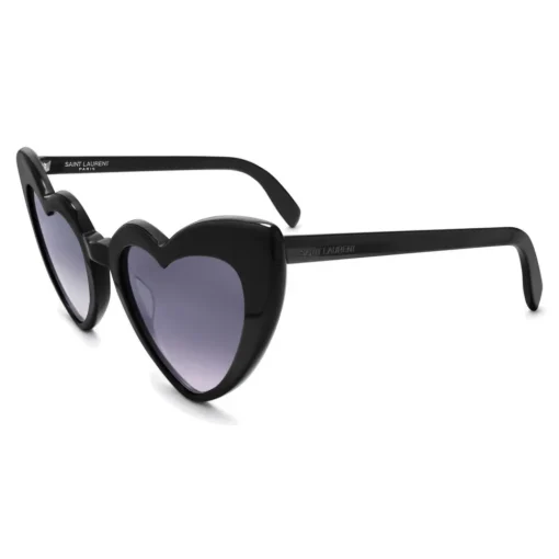 Yves Saint Laurent Eyewear Yves Saint Laurent - New Wave 181 Leulou Heart Sunglasses with Gradient Black Motif - Sunglasses - - Avvenice