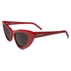 Yves Saint Laurent Eyewear Yves Saint Laurent - New Wave SL 213 Lily Sunglasses with Triangular Frame - Red - Saint Laurent Eyewear - Avvenice