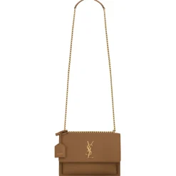 Yves Saint Laurent - Sunset Medium in Smooth Leather - Fox - Saint Laurent Exclusive Collection - Avvenice^ Bags