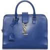 Yves Saint Laurent Vintage - Monogram Cabas Leather Satchel - Blue - Leather Handbag - Luxury High Quality - Avvenice^ Vintage Bags