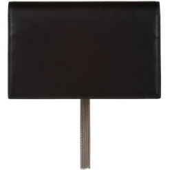 Yves Saint Laurent Vintage - Kate Leather Wallet on Chain - Black Silver - Leather Wallet - Luxury High Quality - Avvenice^ Vintage Bags