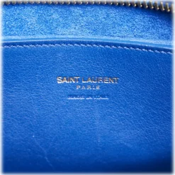 Yves Saint Laurent Vintage - Monogram Cabas Leather Satchel - Blue - Leather Handbag - Luxury High Quality - Avvenice^ Vintage Bags