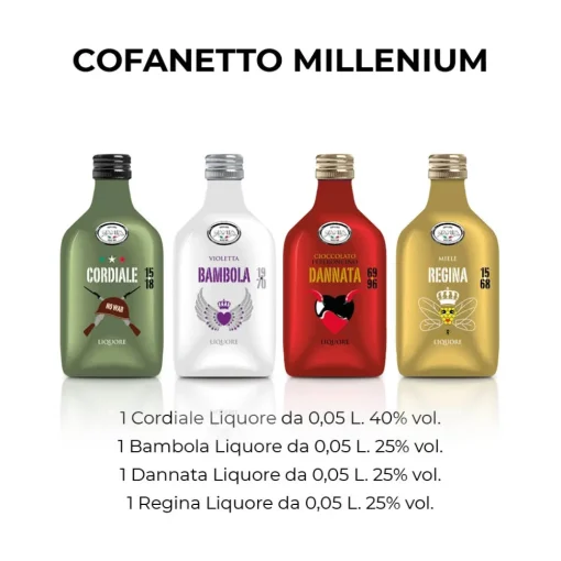 Distilleria Zanin 1895 Zanin 1895 - Amarcord - Millennium + Glamour Box - Cordiale - Liqueur - Spirit of Excellence - Avvenice