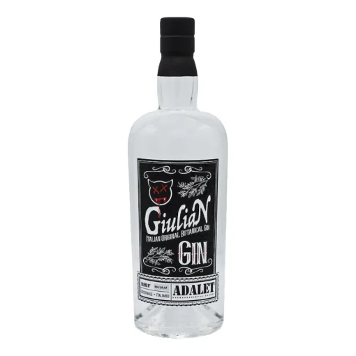 Distilleria Zanin 1895 Zanin 1895 - GiuliaN Gin - Distilled - Adalet Unconventional Groove - Fabrizio Corona Official - Italian Original Botanical Gin - Avvenice
