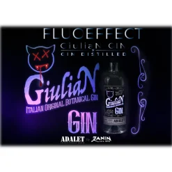Distilleria Zanin 1895 Zanin 1895 - GiuliaN Gin - Distilled - Adalet Unconventional Groove - Fabrizio Corona Official - Italian Original Botanical Gin - Avvenice