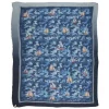 813 - Annalisa Giuntini Scarves-- Silk Scarf with Boats in Camouflage Blue - Scarves and Foulard - Scarf of High Quality Luxury - Avvenice