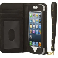 2 ME Style Case-- Case Black Wallet Cow - iPhone 5/SE - Avvenice