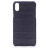 2 ME Style Case-- Case Croco Dark Violet - iPhone XR - Crocodile Leather Cover - Avvenice