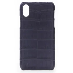 2 ME Style Case-- Case Croco Dark Violet - iPhone XR - Crocodile Leather Cover - Avvenice