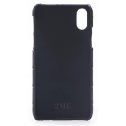 2 ME Style Case-- Case Croco Dark Violet - iPhone XR - Crocodile Leather Cover - Avvenice