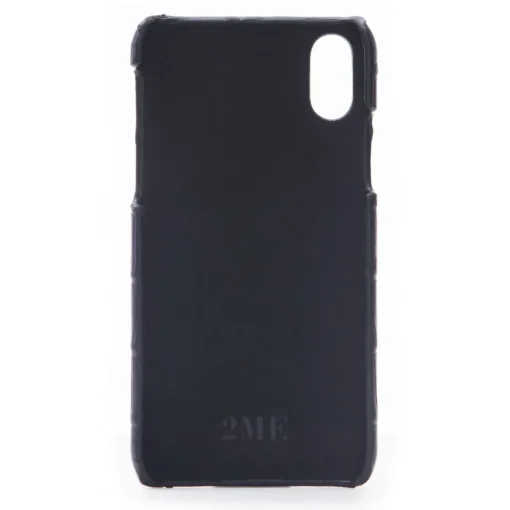 2 ME Style Case-- Case Croco Dark Violet - iPhone XR - Crocodile Leather Cover - Avvenice
