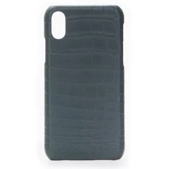 2 ME Style Case-- Case Croco Vert Bouteille- iPhone XS Max - Crocodile Leather Cover - Avvenice
