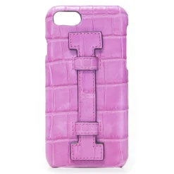 2 ME Style Case-- Case Fingers Croco Fucsia / Fucsia - iPhone 8 / 7 - Crocodile Leather Cover - Avvenice