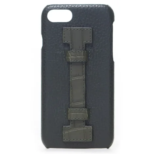 2 ME Style Case-- Case Fingers Leather Green / Croco Green - iPhone 8 / 7 - Crocodile Leather Cover - Avvenice