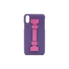 2 ME Style Case-- Case Fingers Leather Purple / Fucsia - iPhone X / XS - Leather Cover - Avvenice
