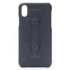 2 ME Style Case-- Case Fingers Leather Black / Croco Black - iPhone XR - Crocodile Leather Cover - Avvenice