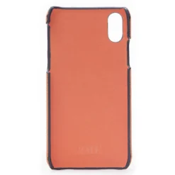 2 ME Style Case-- Case Fingers Leather Orange / Croco Green - iPhone XS Max - Crocodile Leather Cover - Avvenice