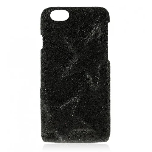 2 ME Style Case-- Case Rebel Crystal Fabric Black Star - iPhone 8 / 7 - Crystal Cover - Avvenice