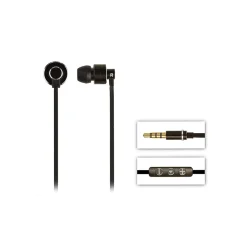 2 ME Style Audio-- Earphones In-Ear Aluminium Black - Avvenice