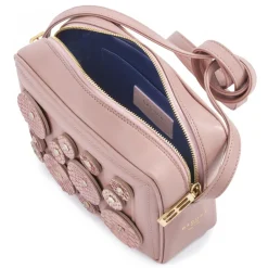 Aleksandra Badura Bags-- Camera Bag - Python & Calfskin Mini Bag - Quartz Rose - Luxury High Quality Leather Bag - Avvenice