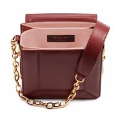 Aleksandra Badura Bags-- Candy Bag - Calfskin Shoulder Bag - Marsala - Luxury High Quality Leather Bag - Avvenice