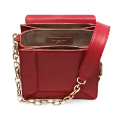 Aleksandra Badura Bags-- Candy Bag - Calfskin Shoulder Bag - Red Gold - Luxury High Quality Leather Bag - Avvenice