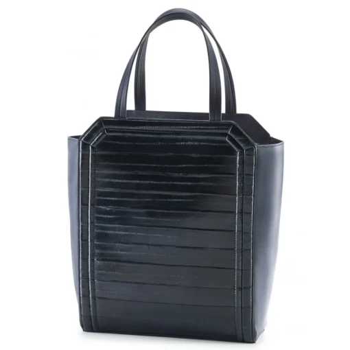 Aleksandra Badura Bags-- Clio Bag - Calfskin & Eel Bag - Midnight Blue - Luxury High Quality Leather Bag - Avvenice