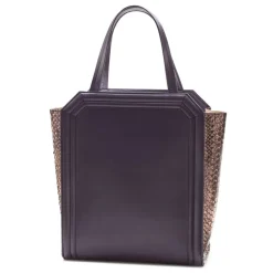 Aleksandra Badura Bags-- Clio Bag - Calfskin & Snake Bag - Purple - Luxury High Quality Leather Bag - Avvenice