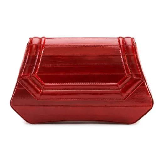 Aleksandra Badura Bags-- Etoile Bag - Eel Shoulder Bag - Red - Luxury High Quality Leather Bag - Avvenice