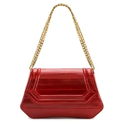 Aleksandra Badura Bags-- Etoile Bag - Eel Shoulder Bag - Red - Luxury High Quality Leather Bag - Avvenice