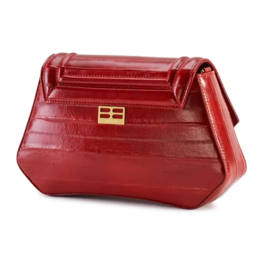 Aleksandra Badura Bags-- Etoile Bag - Eel Shoulder Bag - Red - Luxury High Quality Leather Bag - Avvenice