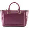 Aleksandra Badura Bags-- Ladylike Bag - Calfskin Top-Handle Tote Bag - Raspberry - Luxury High Quality Leather Bag - Avvenice